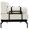 Kumasinova Modern Loveseat Sofa with Cylindrical Armrests & USB Ports, Thick Chenille Cushions, Steel Frame, Elevated Legs, Couch for Living Room - 4 of 4