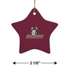 Bloomsburg University Primary Logo StarShaped Porcelain Holiday Christmas Tree Ornament  3.1" - 3 of 4