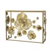 Gold Console Table with Mirrored Glass Top, Modern Entryway Table for Living Room & Foyer - 2 of 4