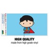 Superman Cute Chibi Character Automotive Bumper Sticker - 3 of 4