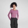 Women's Long Sleeve Rib-Knit Boat Neck Top - Wild Fable™ - 4 of 4