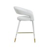 Meridian Furniture,Destiny Cream Fabric Stool - 4 of 4