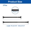Unique Bargains Carbon Steel No Drilling Adjustable Tension Shower Curtain Rod 2 Pcs - 2 of 4