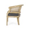 APRILSOUL Accent Chair Rubber Wood Beige - 4 of 4