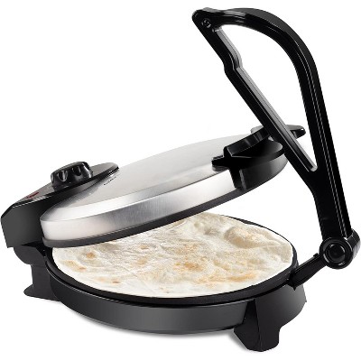 CucinaPro 78 sq. in. Stainless Steel Non-Stick Tortilla Maker and Quesadilla  Maker 1443 - The Home Depot