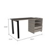 NicBex Multi-Storage Writing Desk Collection 2/3 Drawers, Shelves & Wall Cabinet Options for Home Office & Study Workstation - 3 of 4