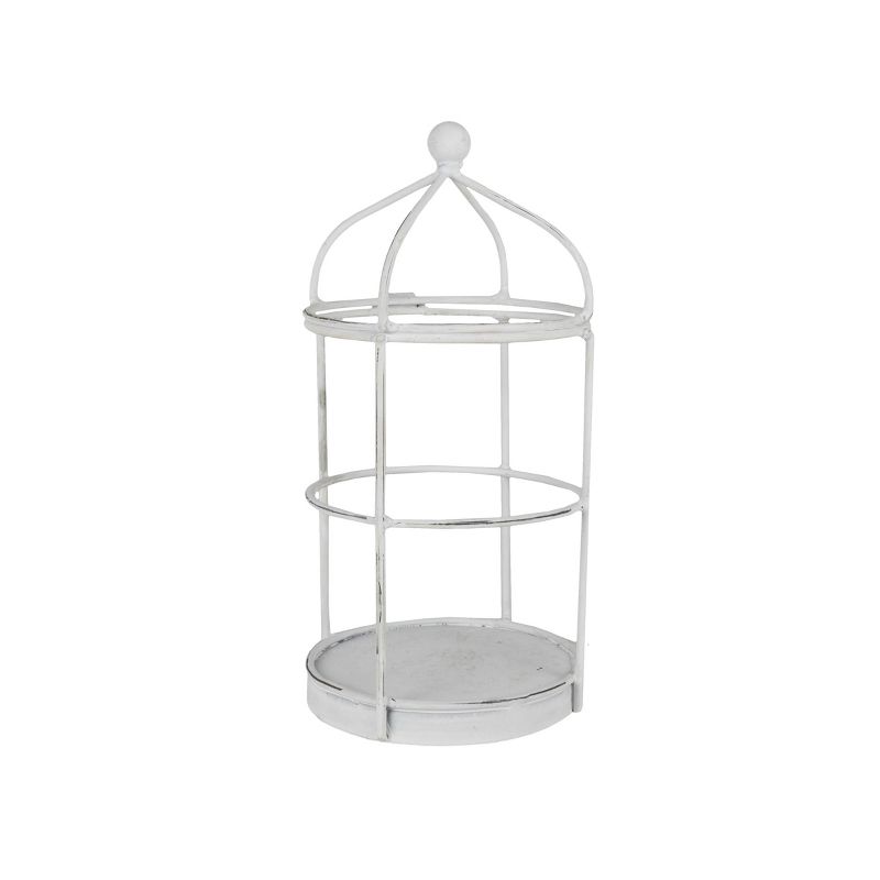Set of 2 Cage Metal Candle Holders - Foreside Home & Garden, 5 of 8