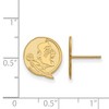 Black Bow Jewelry 10k Yellow Gold Florida State Seminoles NCAA Post Earrings - 2 of 3