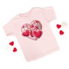 Hearts Patchwork Print - Toddler Short Sleeve Graphic T-Shirt - 3 of 4
