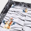 Toddler Boys' 4pc Bluey Cotton Long Sleeve Halloween Pajama Set - White/Black/Orange - 4 of 4