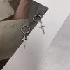 Small Stainless Steel Hoop Earrings for Men & Women – Hypoallergenic Minimalist Sleeper Hoops, Lightweight Hinged Design - 3 of 4