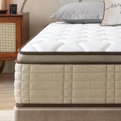CSBDHOME 12 Inch Hybrid Mattress in a Box with Memory Foam, Strong Edge Support, Medium Firm
