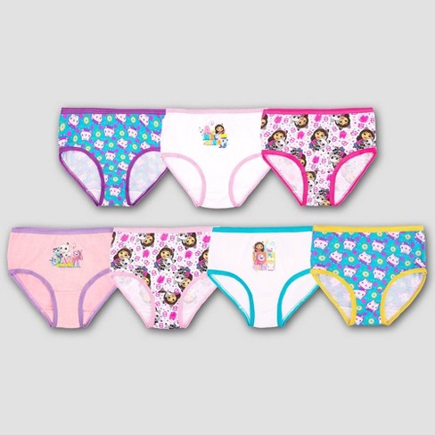  Gabby's Dollhouse Girls 10-PK of Soft 100% Combed Cotton  Underwear, 2/3T, 4T, 4, 6, 8, 10: Clothing, Shoes & Jewelry
