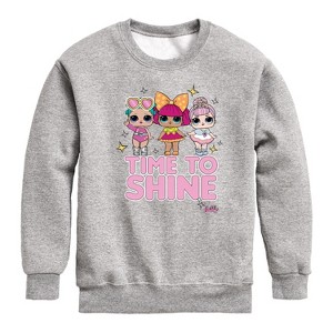 Boys' - LOL Surprise! - LOL Time To Shine Graphic Long Sleeve Fleece Sweatshirt - 1 of 4