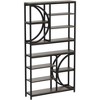 Lantine Bookshelf, Industrial 8-Tier Etagere Bookcases, 77-Inch Tall Book Shelf Display Shelves, Wood Shelving Unit with Metal Frame for Home Office - 4 of 4