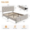 Upholstered Platform Bed Frame with Storage Drawers, Mattress Foundation with Solid Wooden Slats - 2 of 4