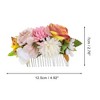 Unique Bargains Women's Flexible Simulated Flowers Side Comb 1 Pc - 2 of 4