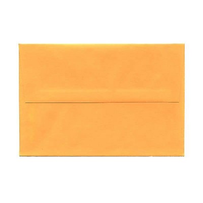 JAM Paper A8 Colored Invitation Envelopes 5.5 x 8.125 Ultra Orange 80369