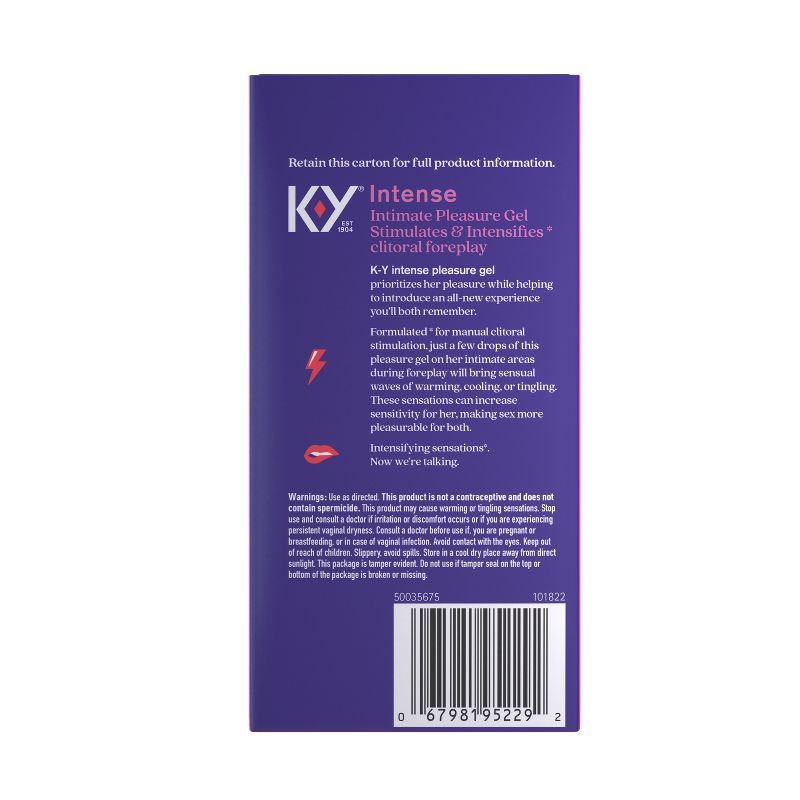 K-Y Intense Pleasure Gel Stimulates & Intensifies - 0.34oz, 3 of 11