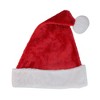 Northlight  Adult Plush Christmas Santa Hat - Large - Red and White - 3 of 4