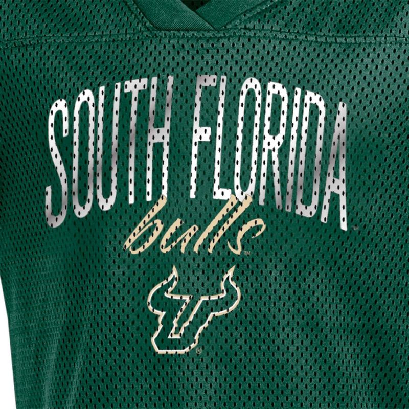 NCAA South Florida Bulls Girls&#39; Mesh T-Shirt Jersey, 3 of 4