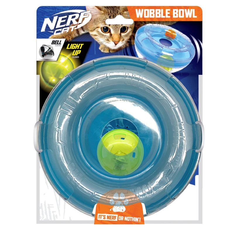Nerf Cat Wobble Bowl Cat Toy - 7&#34;, 1 of 7