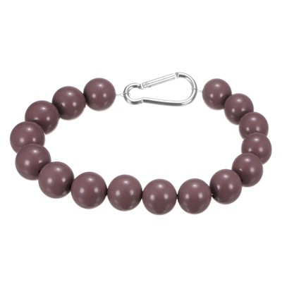 Unique Bargains Stainless Steel Indoor Outdoor 16 Beads Durable Flag Pole Beaded Retainer Ring 0.98"