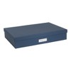 Bigso Sverker Canvas Fiberboard Storage Box with Lid, Legal, Art & Paper Organizer, 17.1"x12.2"x3.3" - 3 of 4