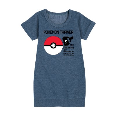 - Pokémon - Pokeball Trainer Graphic Short Sleeve Fleece Dress