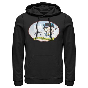 Men's Batman Christmas Naughty Penguin Pull Over Hoodie - 1 of 3