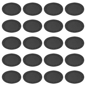 Unique Bargains Rubber Silicone Black Coasters - 1 of 4