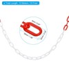 Unique Bargains Adjustable Crowd Control at Driveway Plastic Chain Barrier with Snap Hook - 2 of 4