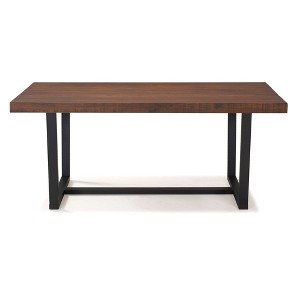 NicBex Dining Table Kitchen Table Modern Distressed Solid Wood Metal Open Frame Table for Dining Room, Restaurant - 1 of 4