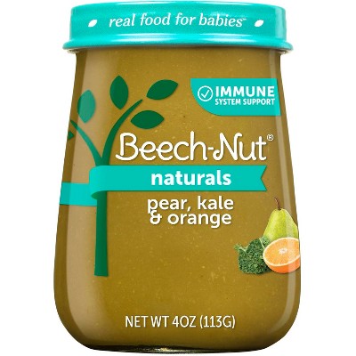 Beech-Nut Naturals Pear Kale Orange Baby Meals Jar - 4oz