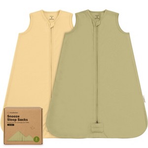2-Pack Snooze Baby Sleep Sacks, Organic Cotton Wearable Blanket, Soft  Toddler Sleeping Bag, Smooth Zipper - 1 of 4