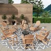 WestinTrends Malibu HDPE Outdoor Patio Folding Poly Adirondack Chair (12-Piece Set) - 2 of 4