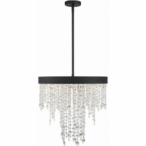 Crystorama Lighting Winham 5 - Light Chandelier in  Black Forged - 1 of 3