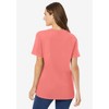 Woman Within Plus Size Petite Perfect Short-Sleeve V-Neck Tee - 3 of 4