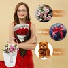 Unique Bargains Floral Bags with Handle for Birthday Christmas Mother's Day Wedding Clear 10 Pcs - 4 of 4