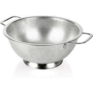 Colander Stainless Steel 3-Quart, Strainer for Kitchen Food, Dishwasher Safe - 1 of 4