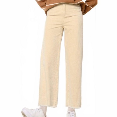 Women's Mineral Washed Corduroy Pants - LA MIEL