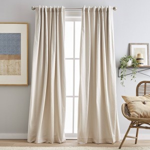 84"x50" Peri Home 2pk 108" Sanctuary Back Tab Linen - 1 of 4