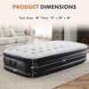 Air Mattress - 22" Inflatable Blow Up Mattress Airbed with Built-in High Capacity Pump, Double Height, Adjustable - 4 of 4