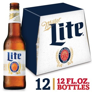 Miller Lite Beer - 12pk/12 fl oz Bottles - 1 of 4
