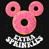 Girl's Disney Mickey Mouse Extra Sprinkles Donut Silhouette T-Shirt - 2 of 4