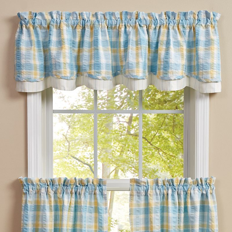 Park Designs Forget Me Not Lined Layered Valance 72" x 16", 1 of 4
