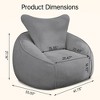 Hooseng Memory Foam Bean Bag Chair, BeanBag Chair with Cushion，Bean Bag Sofa for Living Room, Lounge Areas - 3 of 4
