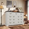 ORRD Farmhouse Style Bedroom 5 Drawer Dresser, 31.5'' Wooden Chest of Drawers with Metal Handles for Living Room, Hallway, Closet (Gray) - 2 of 4