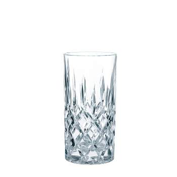 12oz 4pk Crystal Juniper Gold Rim Highball Glasses - Godinger Silver :  Target