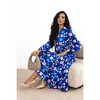 Amaryllis Women's Sleeveless Tiered Maxi Dress Collared V-Neck Relaxed Fit Floral Print Flowy Dress - 4 of 4